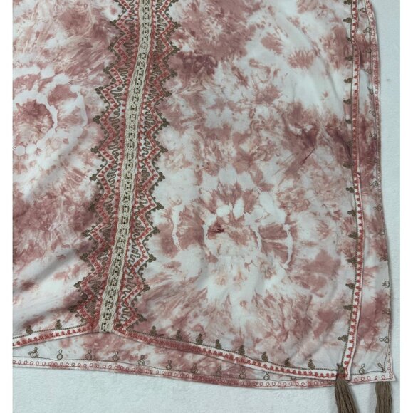 LARGE Skemo Marrakech Blush Boho Tie Dye Maxi Kaftan Dress Jaiper Harem Pant Set - Picture 7 of 12